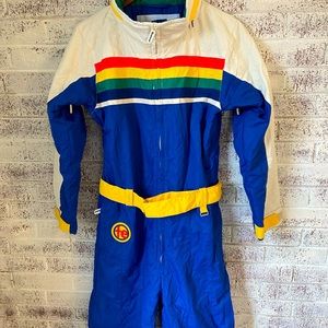 Retro Rainbow Snow Suit